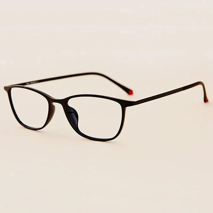 Chashma Unisex Full Rim Titanium Frame Eyeglasses 11144 - Bright Black