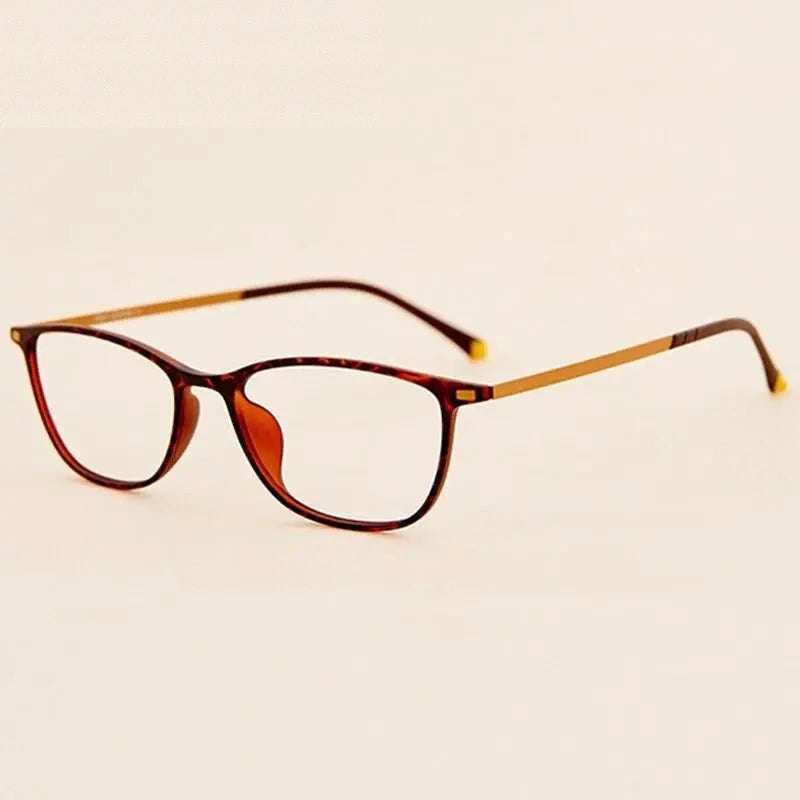 Chashma Unisex Full Rim Titanium Frame Eyeglasses 11144 - Leopard