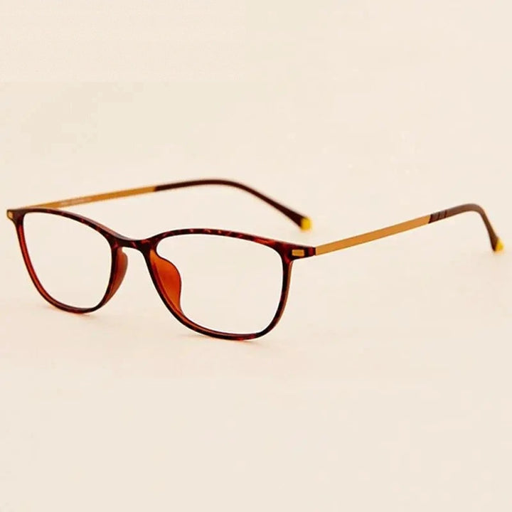Chashma Unisex Full Rim Titanium Frame Eyeglasses 11144 - Leopard