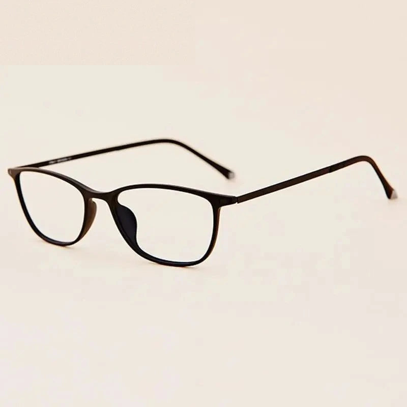 Chashma Unisex Full Rim Titanium Frame Eyeglasses 11144 - Matte Black