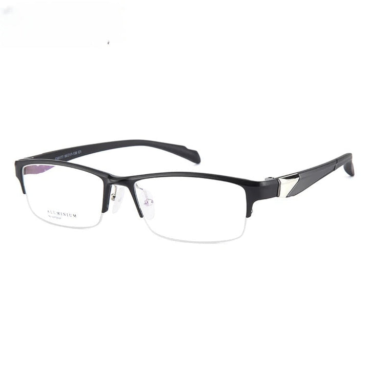 Chashma Unisex Semi Rim Square Aluminum Reading Glasses 946177 - Gray