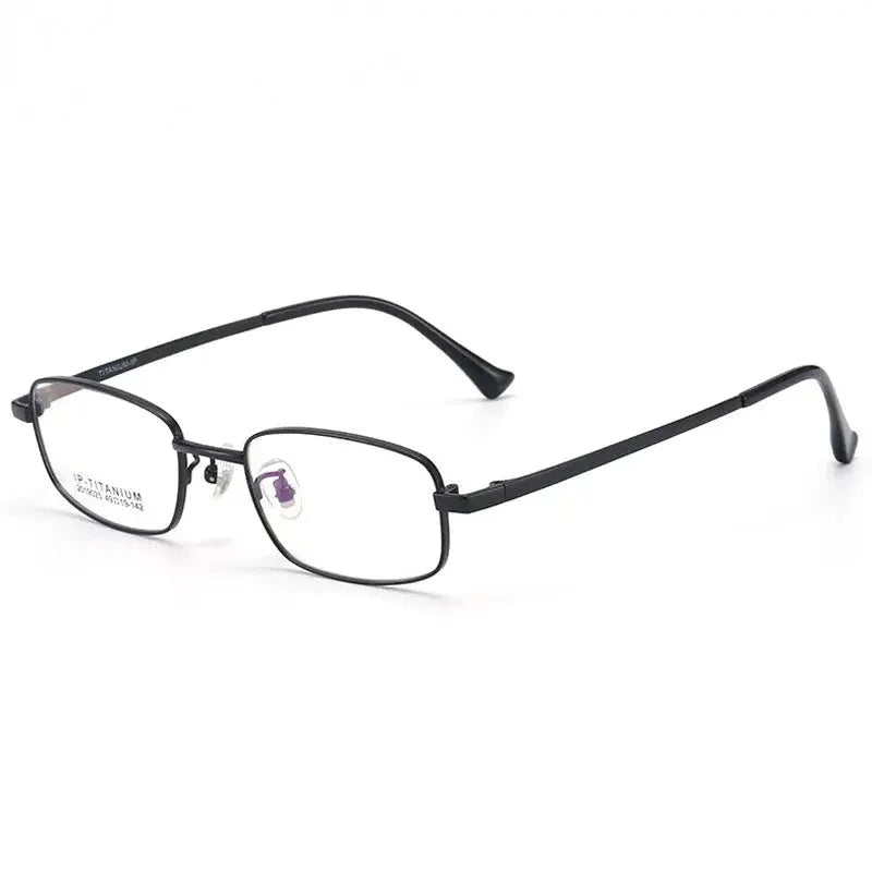 Chashma Women's Full Rim Square Titanium Eyeglasses 2019025 - Black