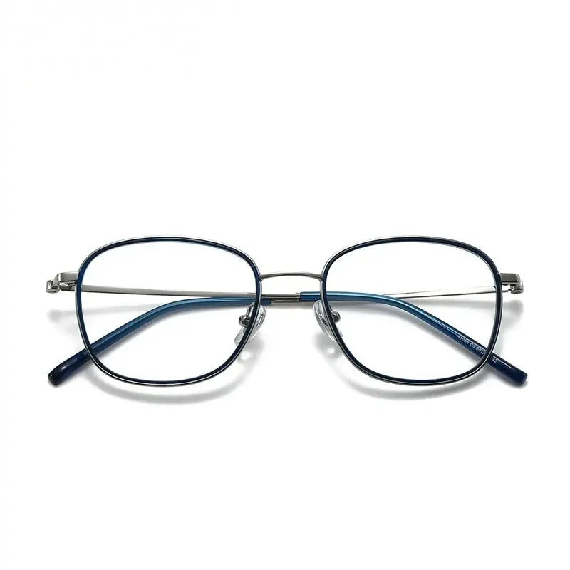 Chashma Women's Full Rim Square Tr 90 Titanium Eyeglasses 641065 - C6-Blue