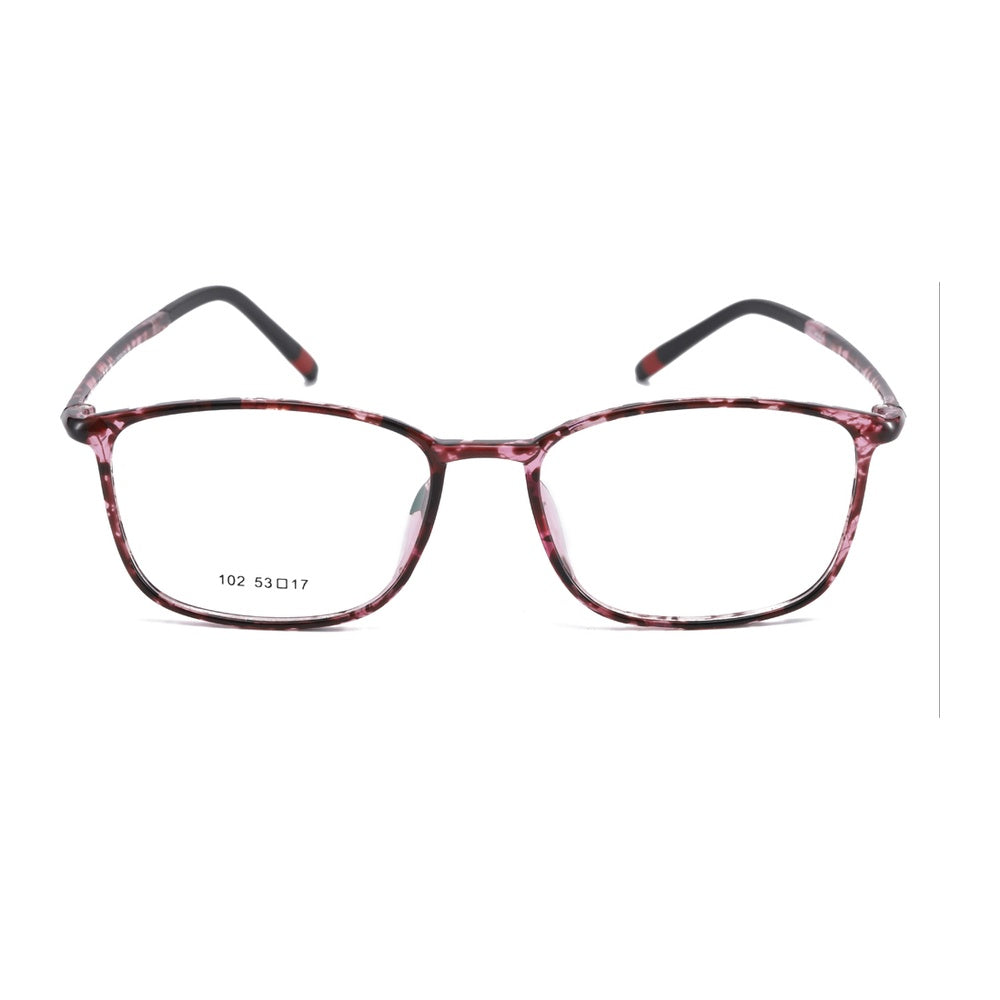 Chashma Ottica Unisex Full Rim Small Temple Round Square Tr 90 Titanium Eyeglasses 102