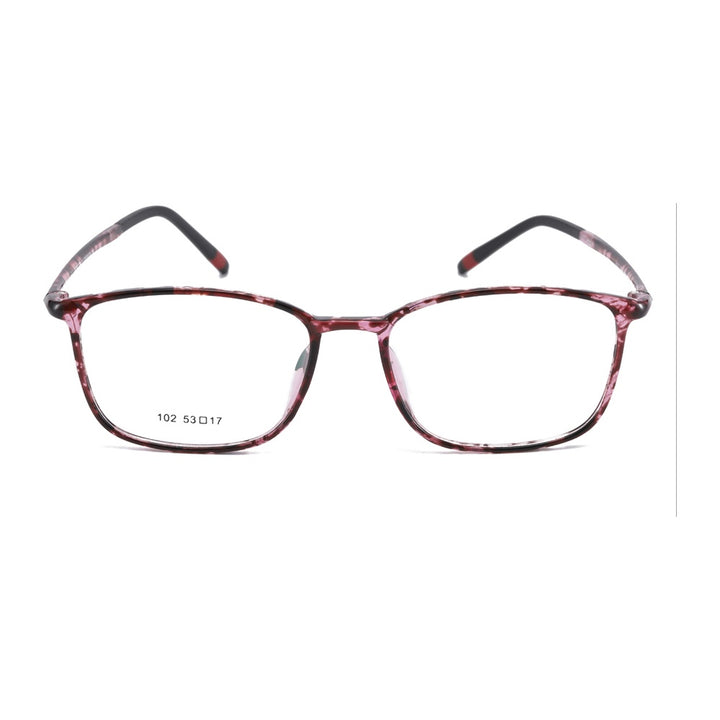 Chashma Ottica Unisex Full Rim Small Temple Round Square Tr 90 Titanium Eyeglasses 102
