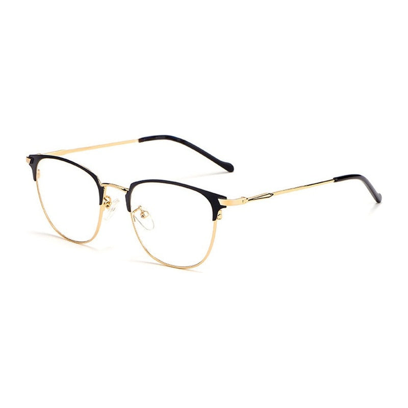 Chashma Ottica Unisex Full Rim Square Round Alloy Eyeglasses 3389