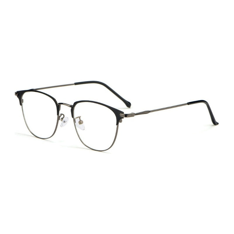 Chashma Ottica Unisex Full Rim Square Round Alloy Eyeglasses 3389