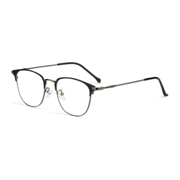Chashma Ottica Unisex Full Rim Square Round Alloy Eyeglasses 3389