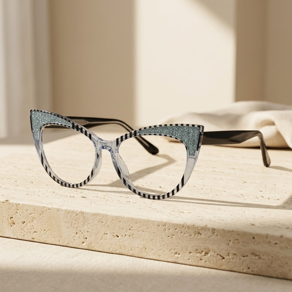 Chashma Ottica Women Full Rim Cat Eye TR90 Eyeglasses 87274 - Cover
