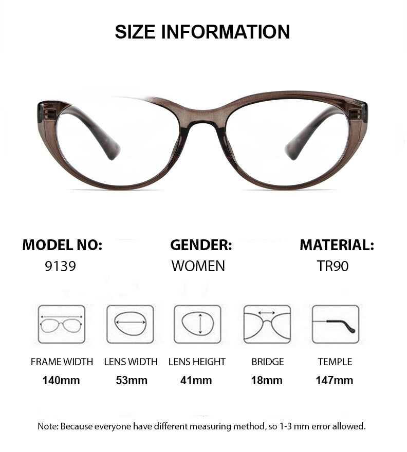 Chashma Ottica 91394 - Size Information