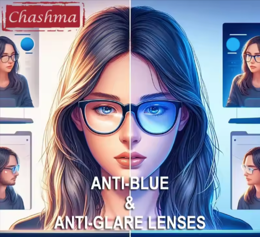 Chashma Single Vision Anti-Blue Or Anti-Glare Clear Driving Lenses