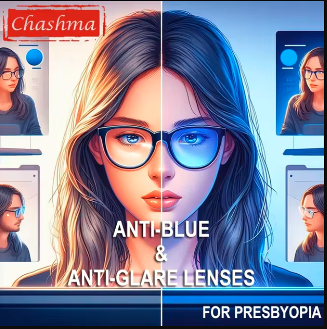 Chashma Ottica Single Vision Anti Glare Anti Blue Light Clear Lenses Lenses Chashma Ottica Lenses 1.56 Anti Blue & Anti Glare Hyperopic (With Plus in the Sphere Column)