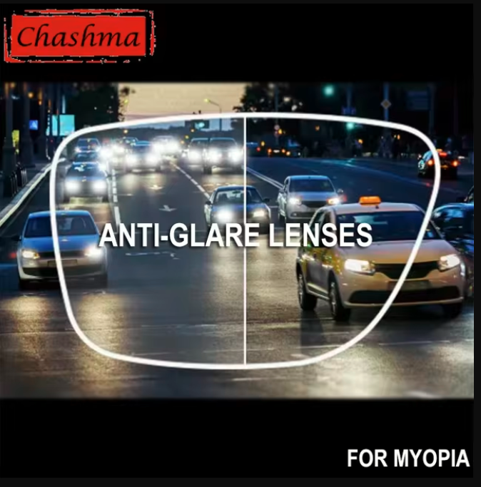 Chashma Ottica Single Vision Anti Glare Anti Blue Light Clear Lenses Lenses Chashma Ottica Lenses 1.56 Anti Glare Only Myopic (With Minus in the Sphere Column