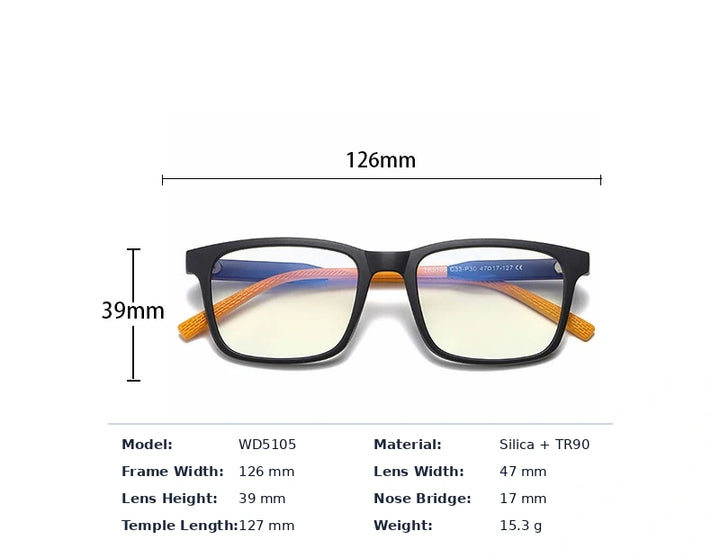 Bclear WD5105 Size Guide (126-47-17-127 mm)