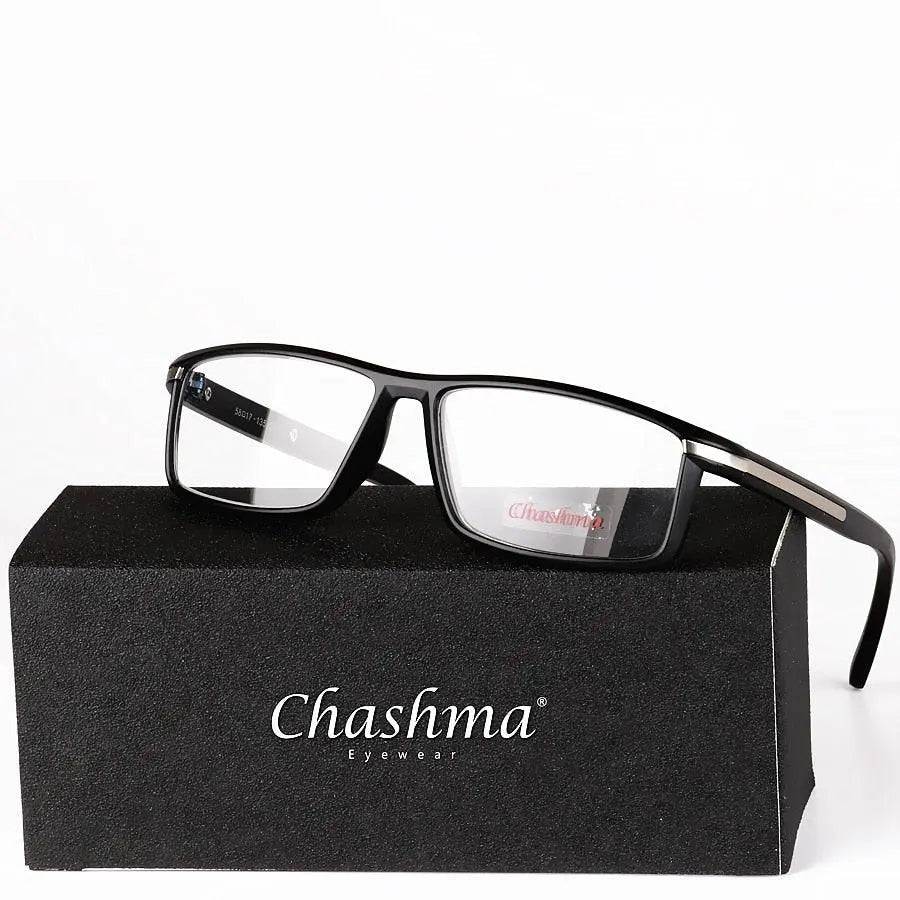 Chashma Unisex Full Rim Square Titanium Tr 90  Reading Glasses 1356