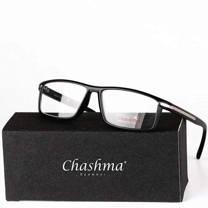 Chashma Unisex Full Rim Square Titanium Tr 90  Reading Glasses 1356
