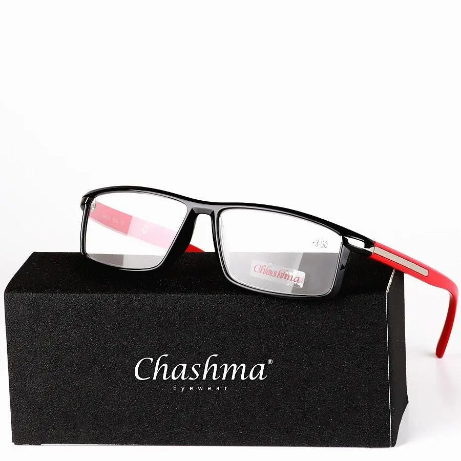 Chashma Unisex Full Rim Square Titanium Tr 90  Reading Glasses 1356