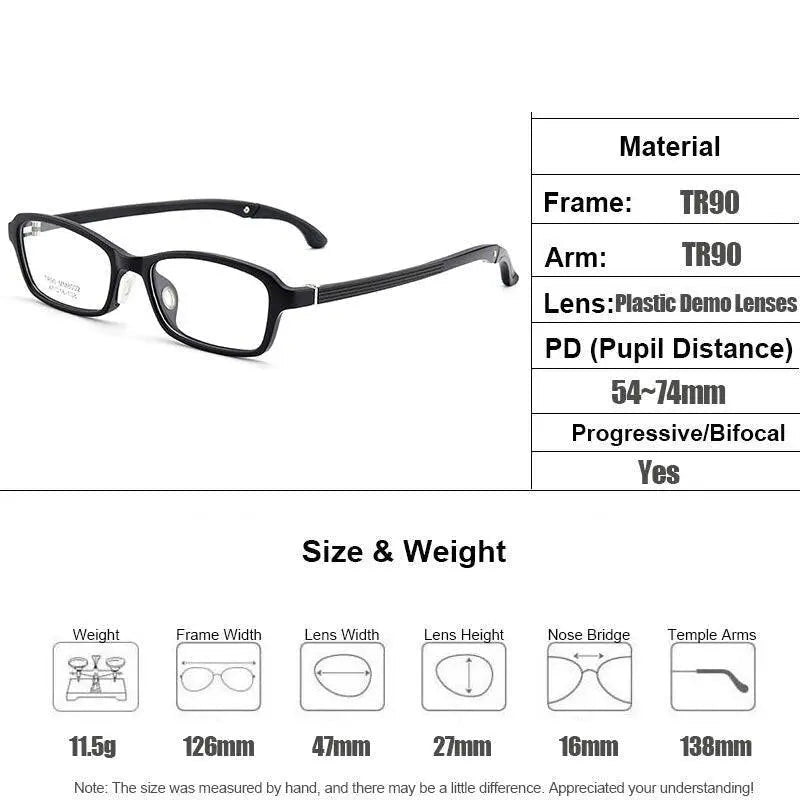 Gmei Unisex Eyeglasses Ultra-Light Tr90 Plastic M8002