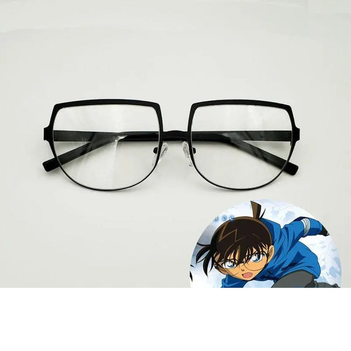 Yujo Unisex Cosplay Full Rim Flat Top Round Alloy Eyeglasses Y007