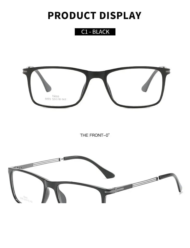 Hotochki Unisex Full Rim Aluminum Magnesium Frame Eyeglasses 9170