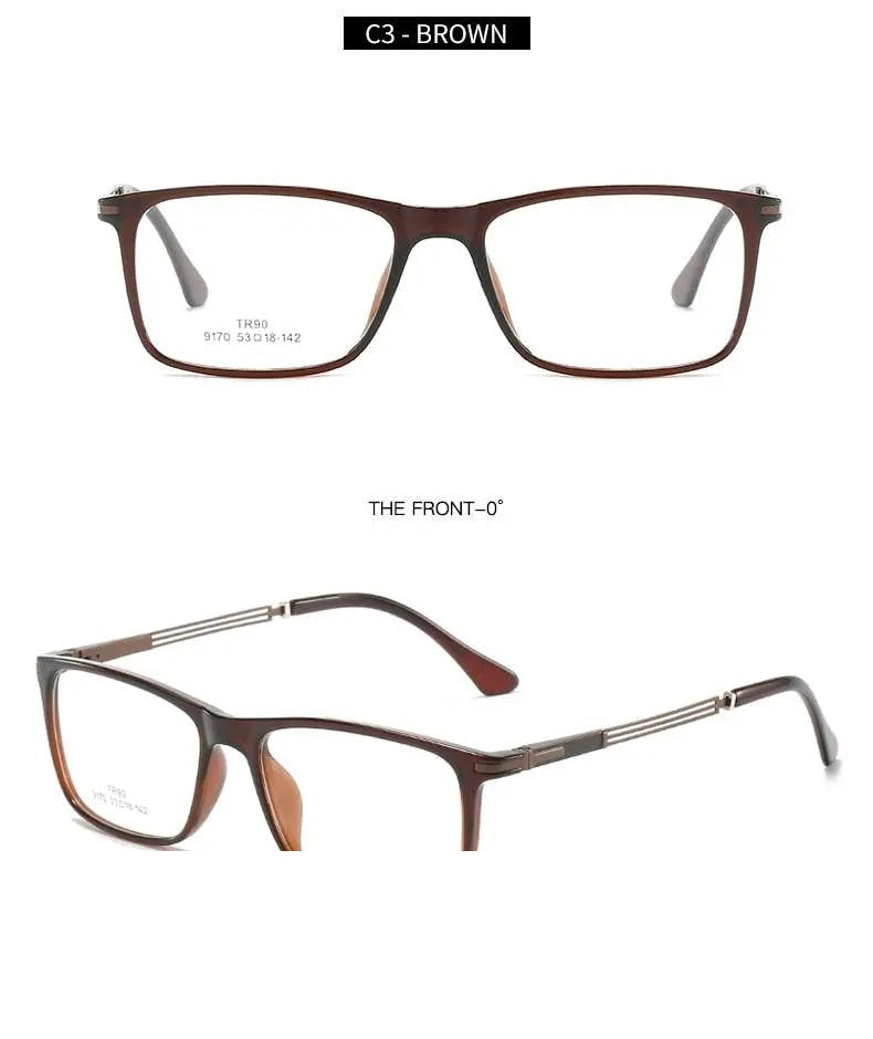 Hotochki Unisex Full Rim Aluminum Magnesium Frame Eyeglasses 9170