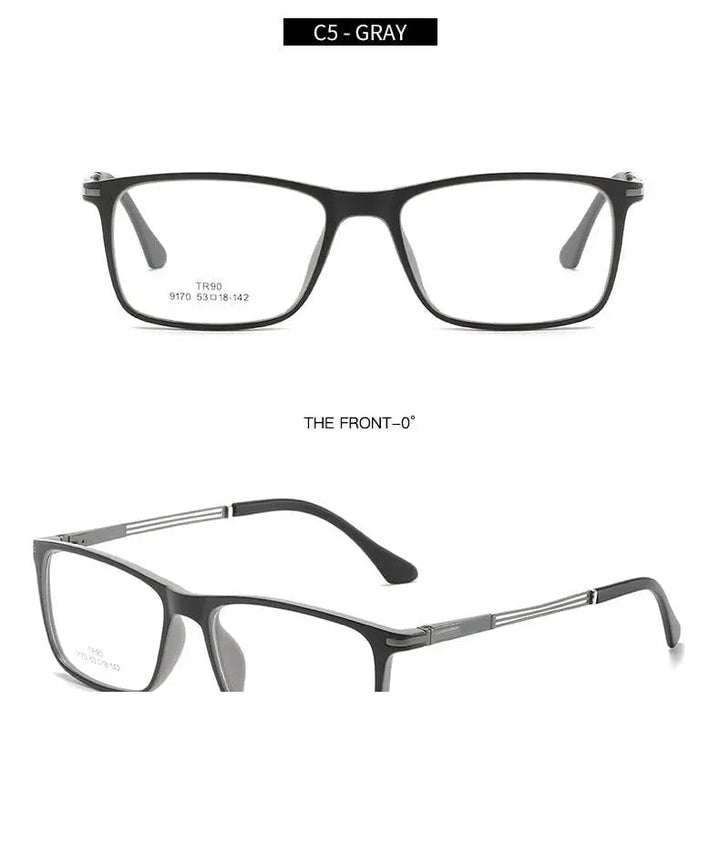Hotochki Unisex Full Rim Aluminum Magnesium Frame Eyeglasses 9170