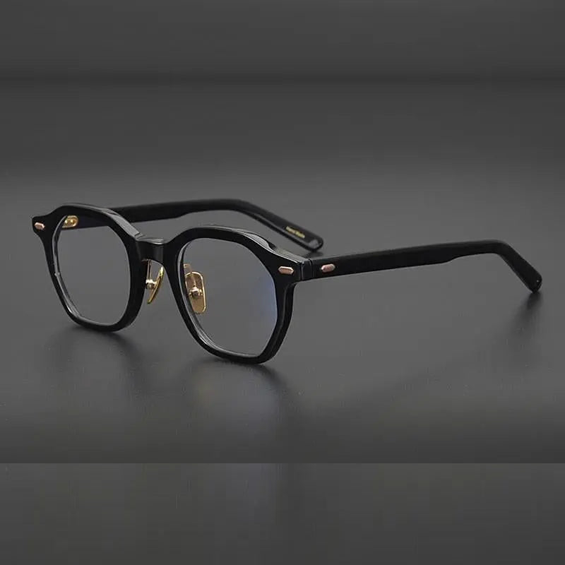 Gatenac Unisex Full Rim Square Acetate Frame Eyeglasses Gxj33