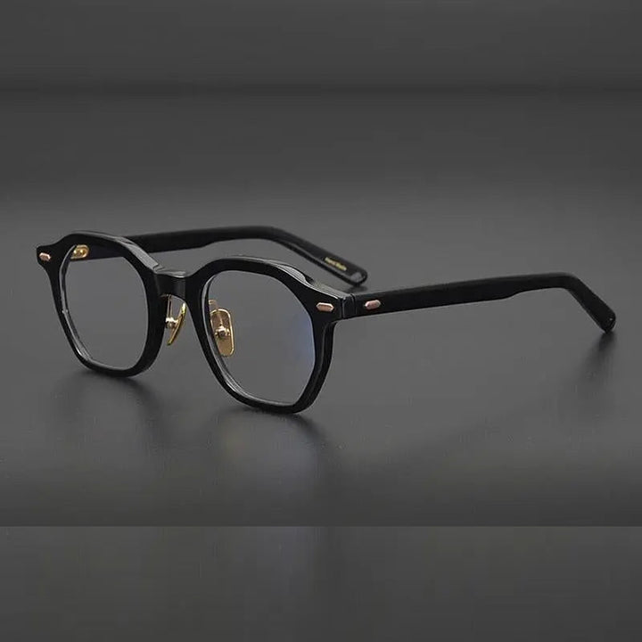 Gatenac Unisex Full Rim Square Acetate Frame Eyeglasses Gxj33