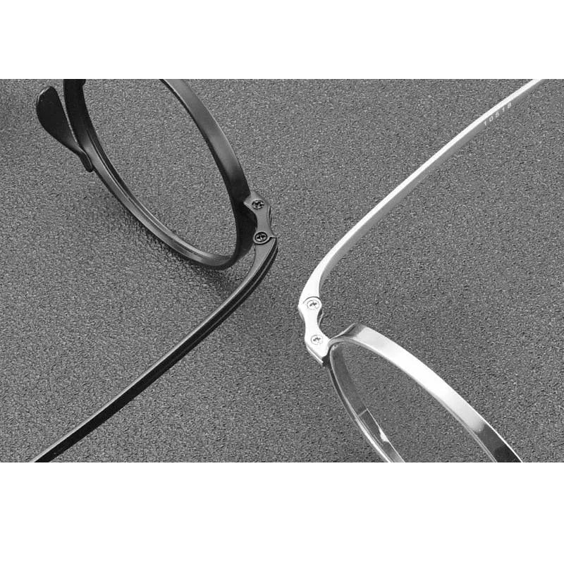 Gatenac Unisex Full Rim Round Titanium Frame Eyeglasses Gxyj02
