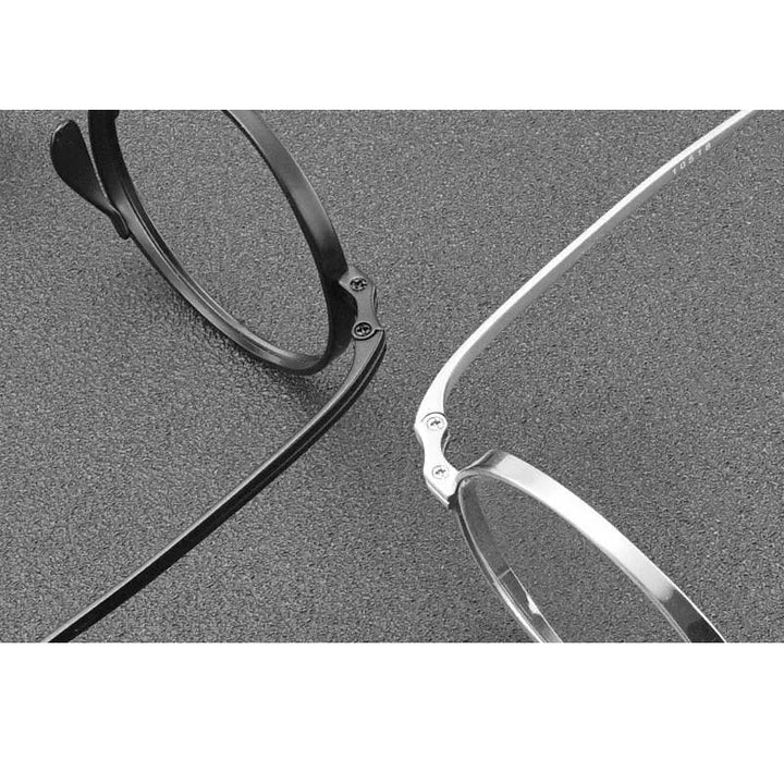 Gatenac Unisex Full Rim Round Titanium Frame Eyeglasses Gxyj02