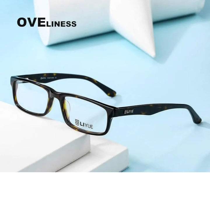 Oveliness Unisex Full Rim Square Acetate Eyeglasses Lg001