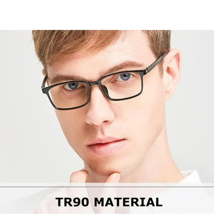 Chashma Ochki Unisex Full Rim Square Tr 90 Titanium Eyeglasses 5106