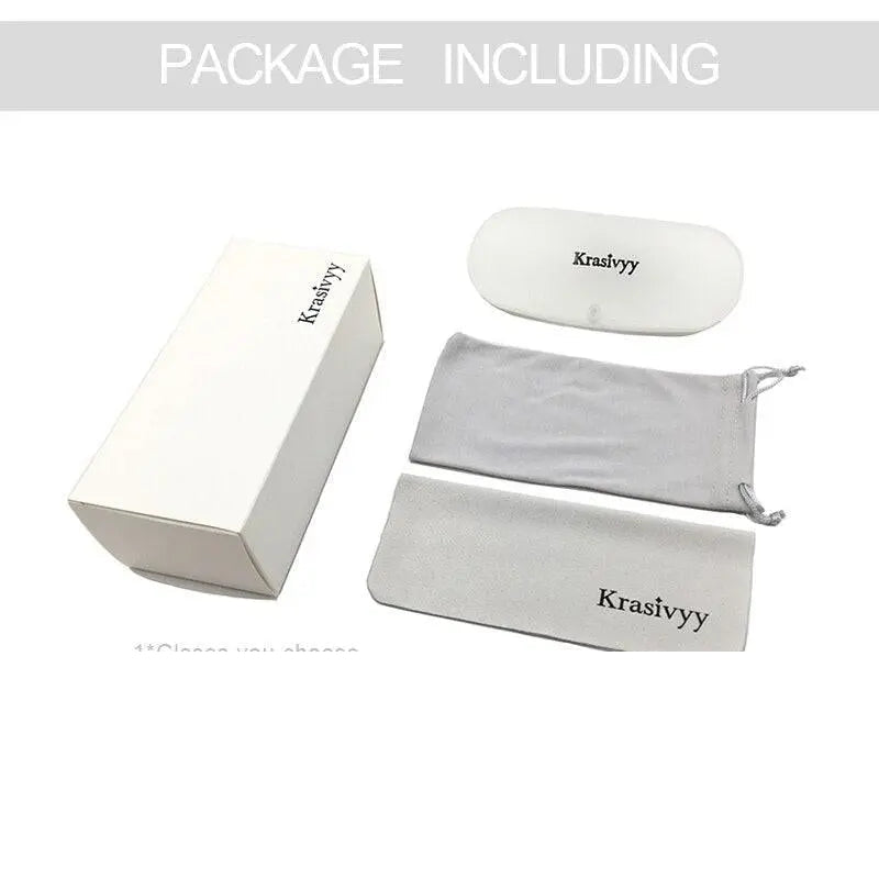 Krasivyy Unisex Full Rim Square Titanium Eyeglasses Kr4755