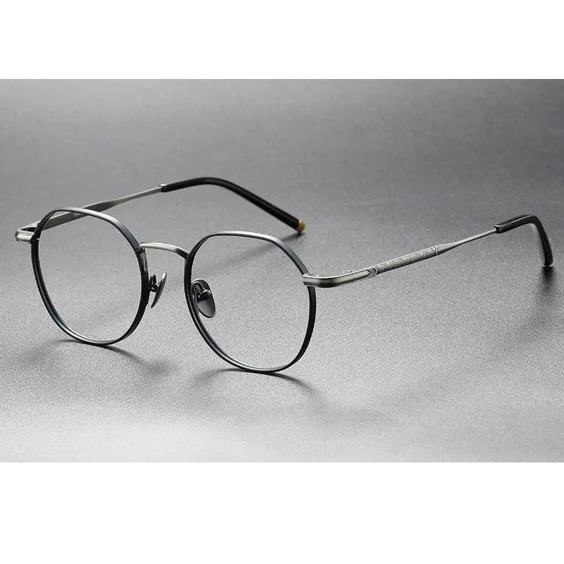 Oveliness Unisex Full Rim Round Square Titanium Eyeglasses Mira