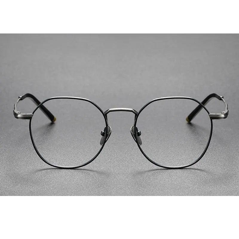 Oveliness Unisex Full Rim Round Square Titanium Eyeglasses Mira