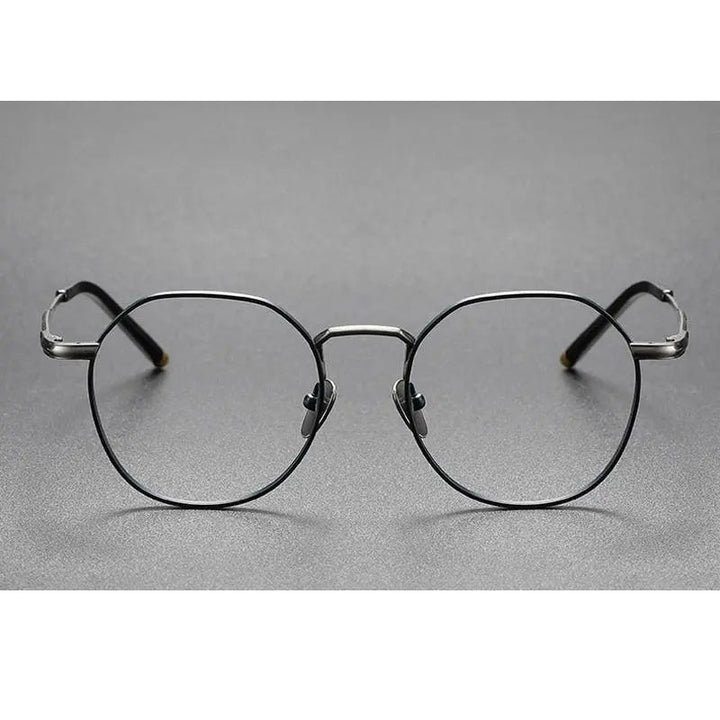 Oveliness Unisex Full Rim Round Square Titanium Eyeglasses Mira
