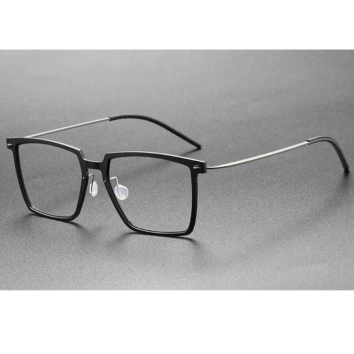 Oveliness Unisex Full Rim Square Acetate Titanium Eyeglasses