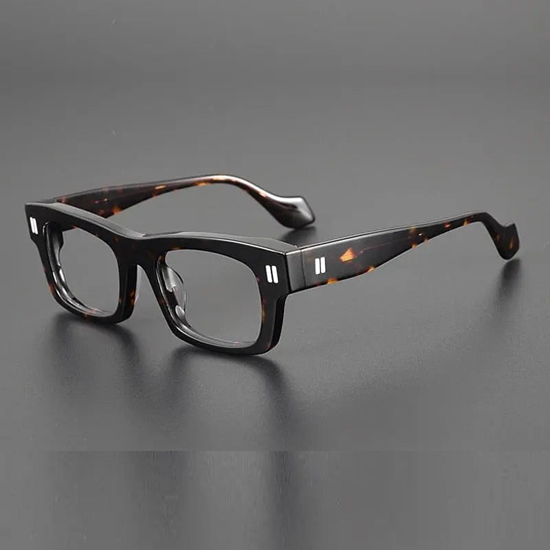 Gatenac Unisex Full Rim Square Acetate Eyeglasses Gxyj1087