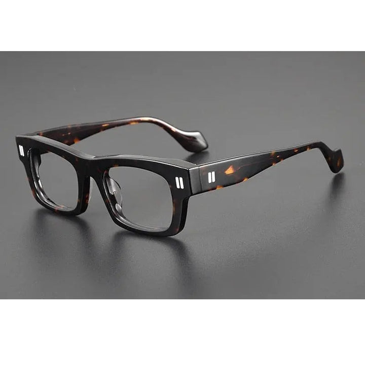Gatenac Unisex Full Rim Square Acetate Eyeglasses Gxyj1087