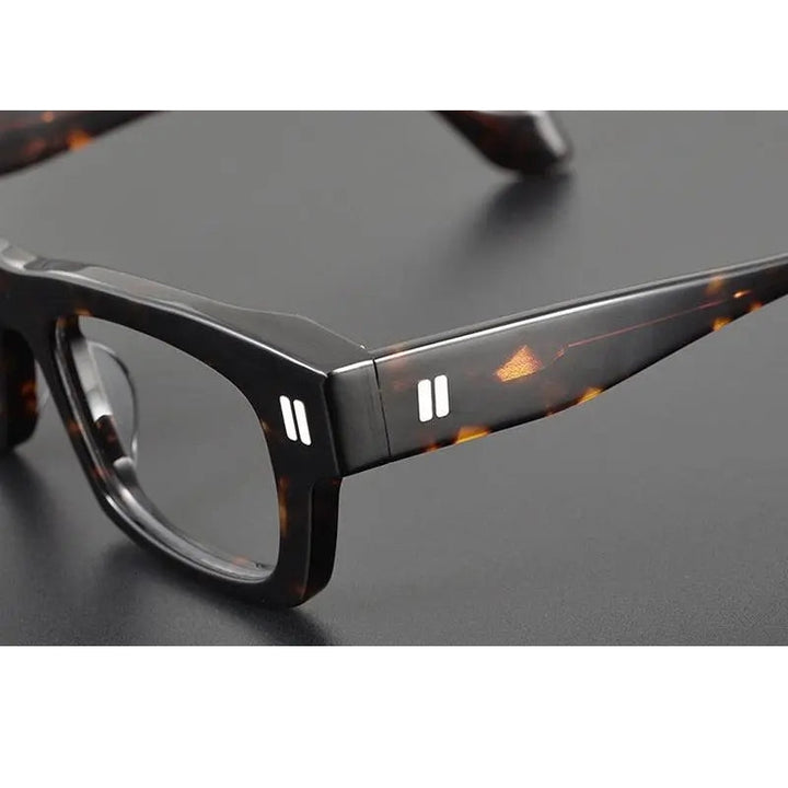 Gatenac Unisex Full Rim Square Acetate Eyeglasses Gxyj1087