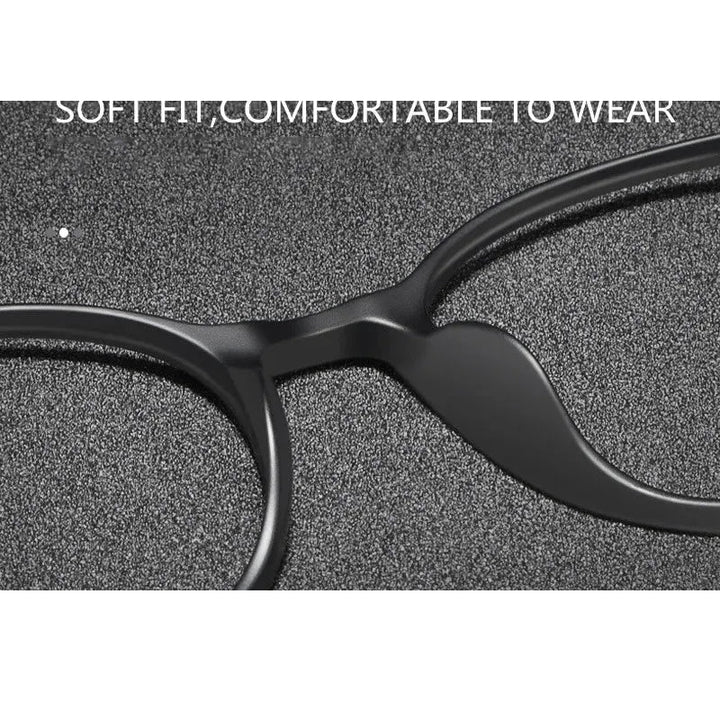 Kocolior Unisex Full Rim Irregular Round Tr 90 Titanium Eyeglasses 1935
