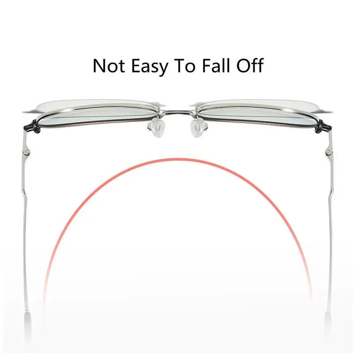 Kocolior Unisex Full Rim Square Acetate Alloy Brow Line Eyeglasses 9123