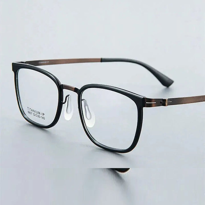 Chashma Unisex Full Rim Square Titanium Tr 90 Eyeglasses 8807
