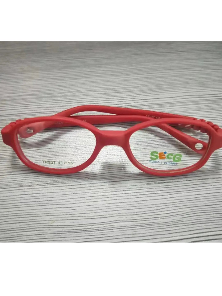 Secg Unisex Youth Full Rim Oval Tr 90 Silicone Eyeglasses 18937