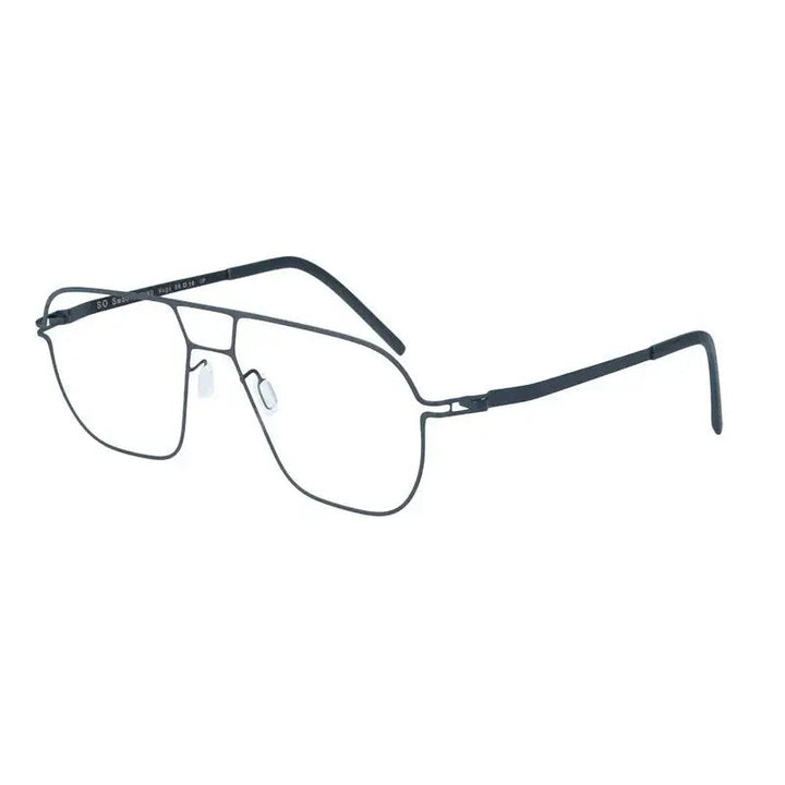 Aimee Unisex Full Rim Big Square Stainless Steel Eyeglasses 8217