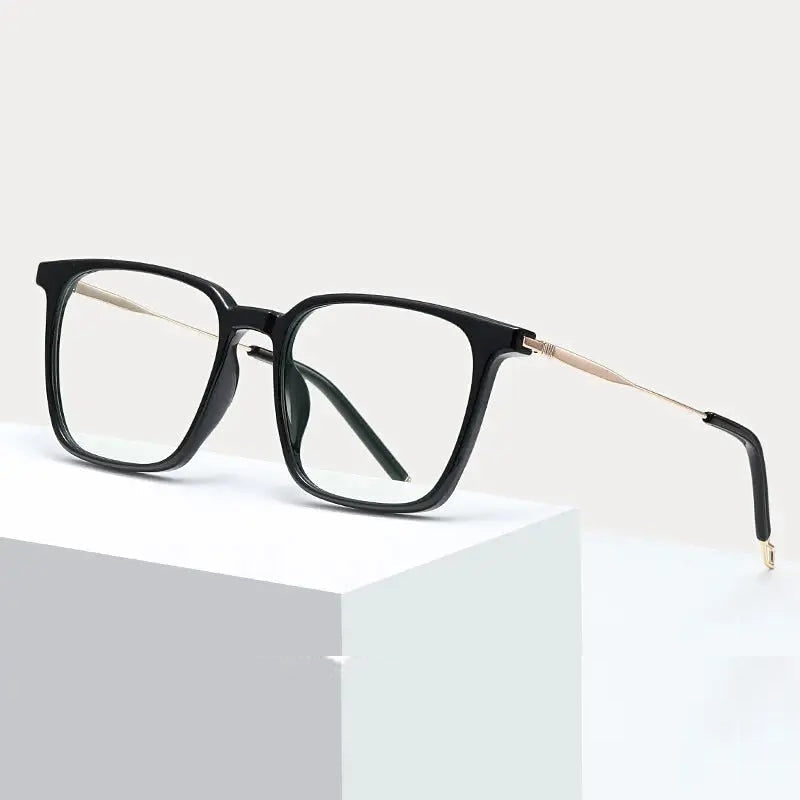 Hotochki Unisex Full Rim Square Tr 90 Alloy Eyeglasses