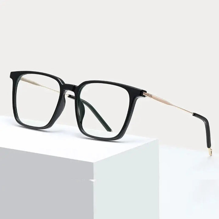 Hotochki Unisex Full Rim Square Tr 90 Alloy Eyeglasses