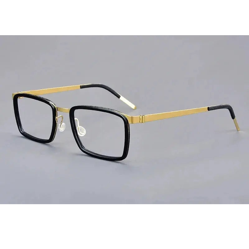 Aimee Unisex Full Rim Square Titanium Acetate Eyeglasses 199711