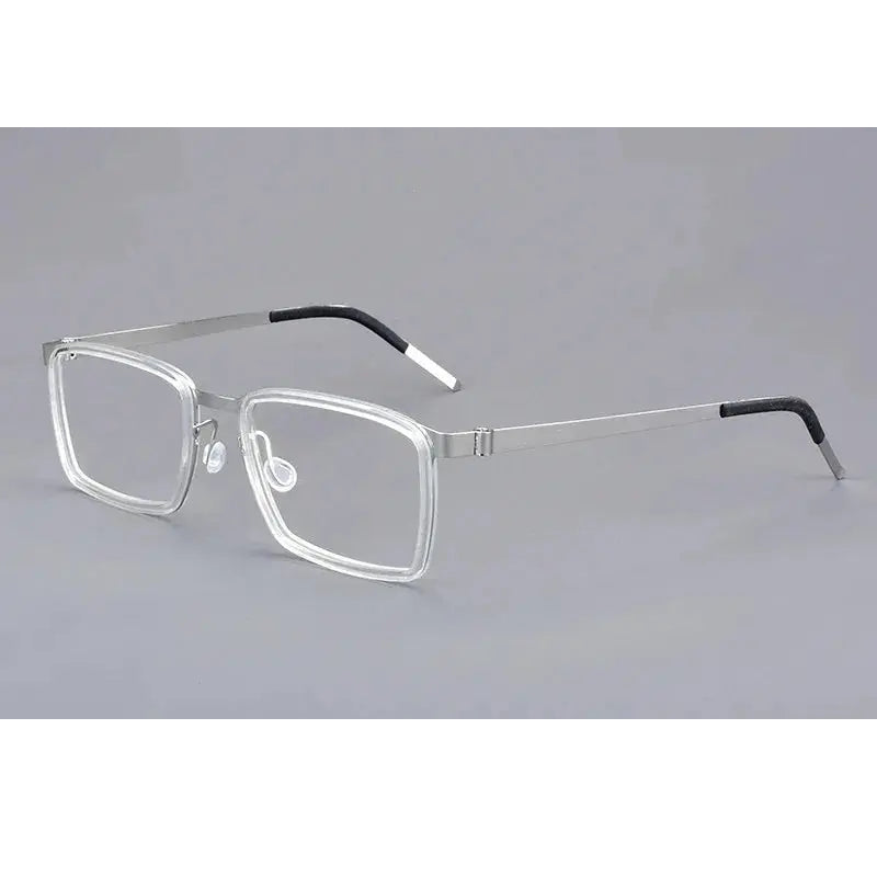 Aimee Unisex Full Rim Square Titanium Acetate Eyeglasses 199711