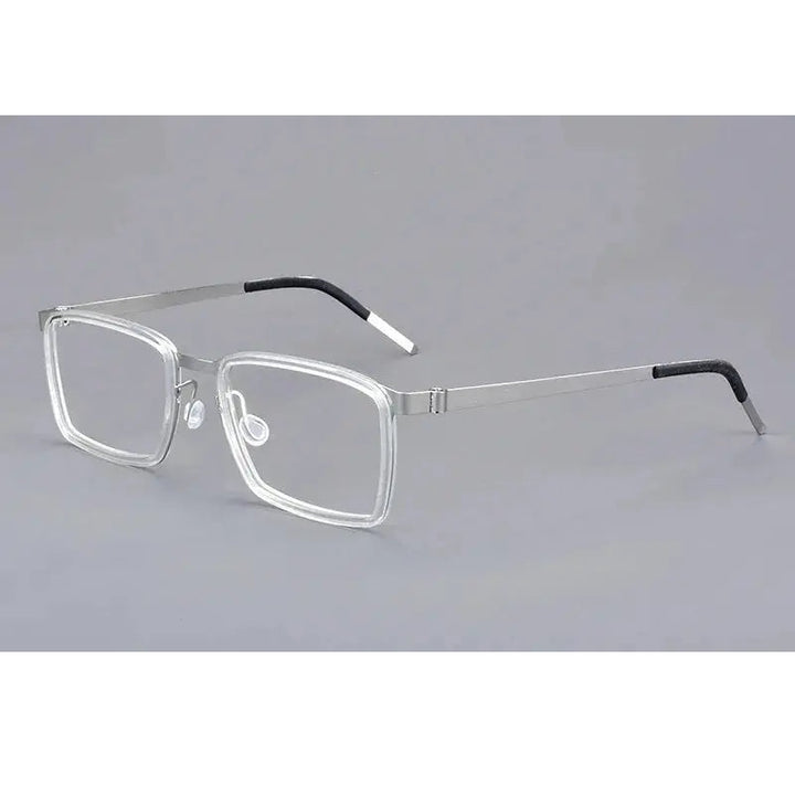 Aimee Unisex Full Rim Square Titanium Acetate Eyeglasses 199711